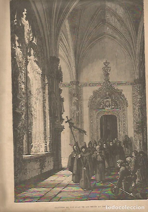 Otros art&iacute;culos de coleccionismo en papel: LAMINA 13208: Claustro de San Juan de los Reyes en Toledo - Varios