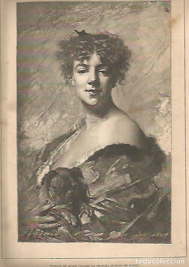 Otros art&iacute;culos de coleccionismo en papel: LAMINA 13326: Retrato de mujer, por Chaplin - Varios