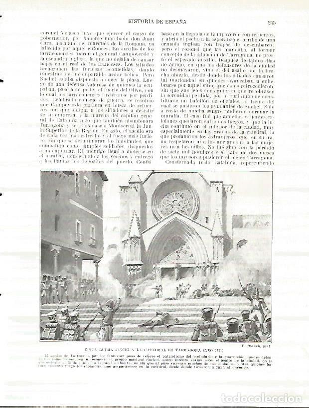 Paper Collecting Others: LAMINA 9247: Lucha en la Catedral de Tarragona en 1811 - Manuel Rodriguez Codola