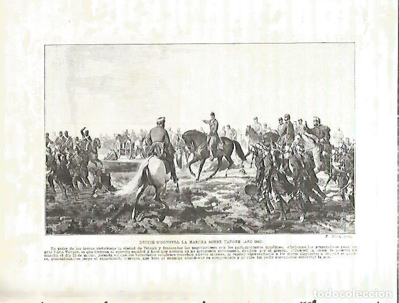 Otros art&iacute;culos de coleccionismo en papel: LAMINA 9314: O Donnell decide la marcha sobre Tanger (a&ntilde;o 1860) - Manuel Rodriguez Codola
