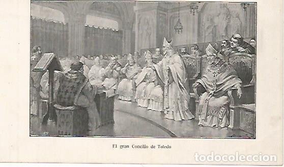 Otros art&iacute;culos de coleccionismo en papel: LAMINA 13849: Concilio de Toledo - Alfredo Opisso