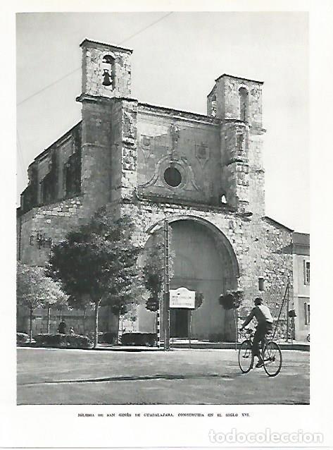 Otros art&iacute;culos de coleccionismo en papel: LAMINA 8868: Iglesia de San Gines de Guadalajara - G. Gomez de la Serna