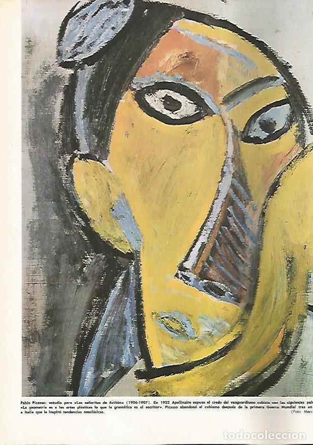 Otros art&iacute;culos de coleccionismo en papel: LAMINA MONITOR 0754: Detalle de Las se&ntilde;oritas de Avi&ntilde;on, por Picasso - Varios