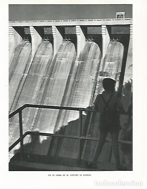 Otros art&iacute;culos de coleccionismo en papel: LAMINA 8880: Presa del Pantano de Buendia - G. Gomez de la Serna