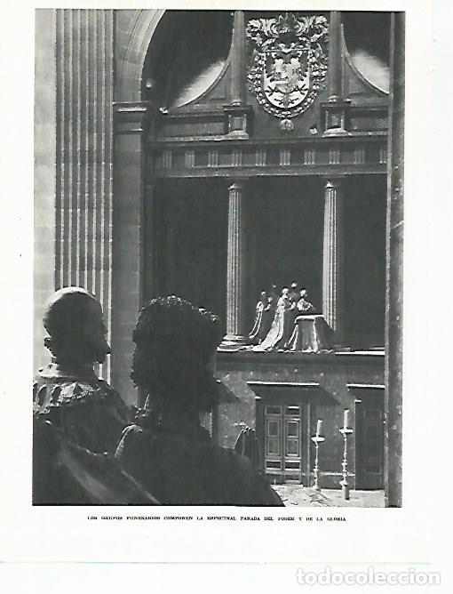 Otros art&iacute;culos de coleccionismo en papel: LAMINA 8937: Parada del Poder y la Gloria en El Escorial - G. Gomez de la Serna