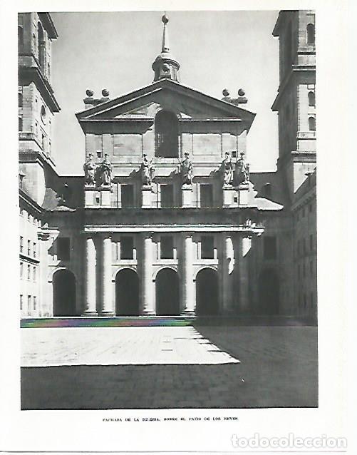 Otros art&iacute;culos de coleccionismo en papel: LAMINA 8934: Fachada de la Iglesia de El Escorial - G. Gomez de la Serna