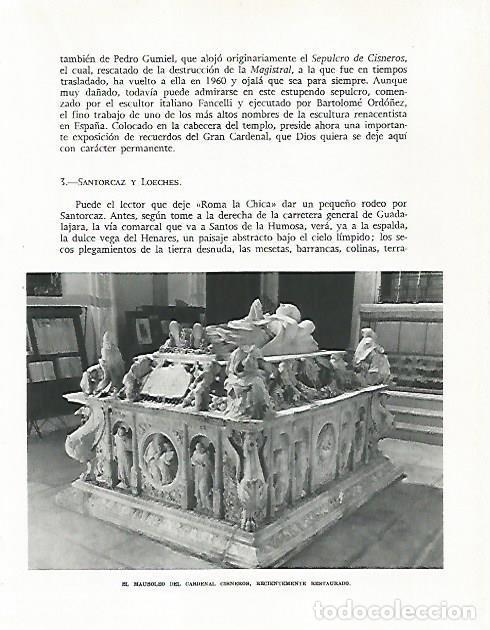 Otros art&iacute;culos de coleccionismo en papel: LAMINA 8980: Mausoleo del Cardenal Cisneros - G. Gomez de la Serna