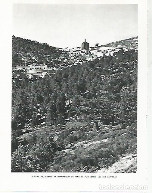 Otros art&iacute;culos de coleccionismo en papel: LAMINA 8960: Paso en el puerto de Navacerrada - G. Gomez de la Serna