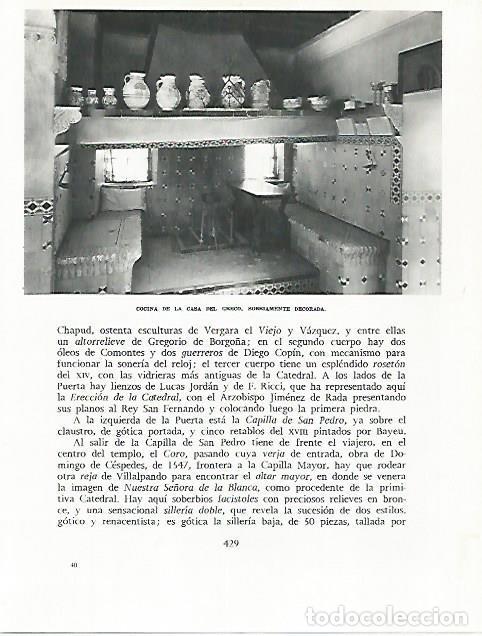 Otros art&iacute;culos de coleccionismo en papel: LAMINA 9037: Cocina de la casa de El Greco - G. Gomez de la Serna