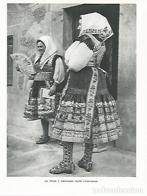 Otros art&iacute;culos de coleccionismo en papel: LAMINA 9060: Trajes tipicos lagarteranos - G. Gomez de la Serna