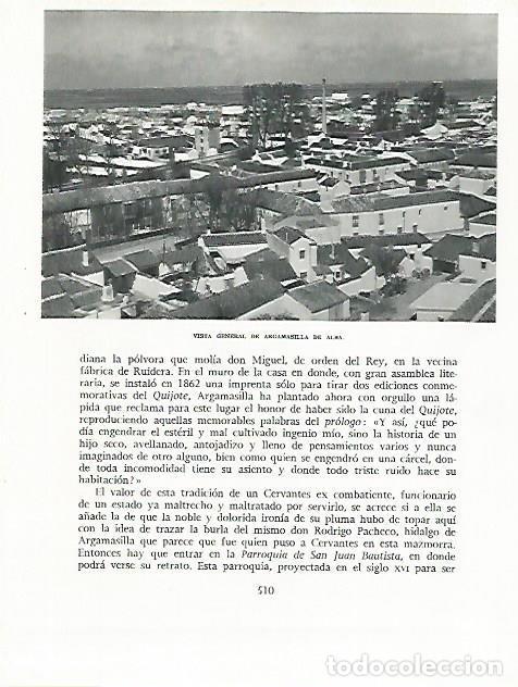Otros art&iacute;culos de coleccionismo en papel: LAMINA 9072: Vista de Argamasilla de Alba Toledo - G. Gomez de la Serna