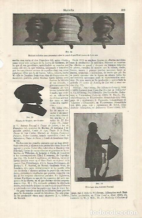 Otros art&iacute;culos de coleccionismo en papel: LAMINA ESPASA 33008: Silueta de Wagner, por Nolden - Varios
