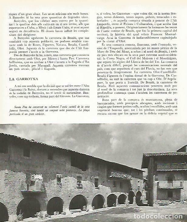 Altri oggetti di carta: LAMINA 13951: Santa Pau, Girona - Josep Pla