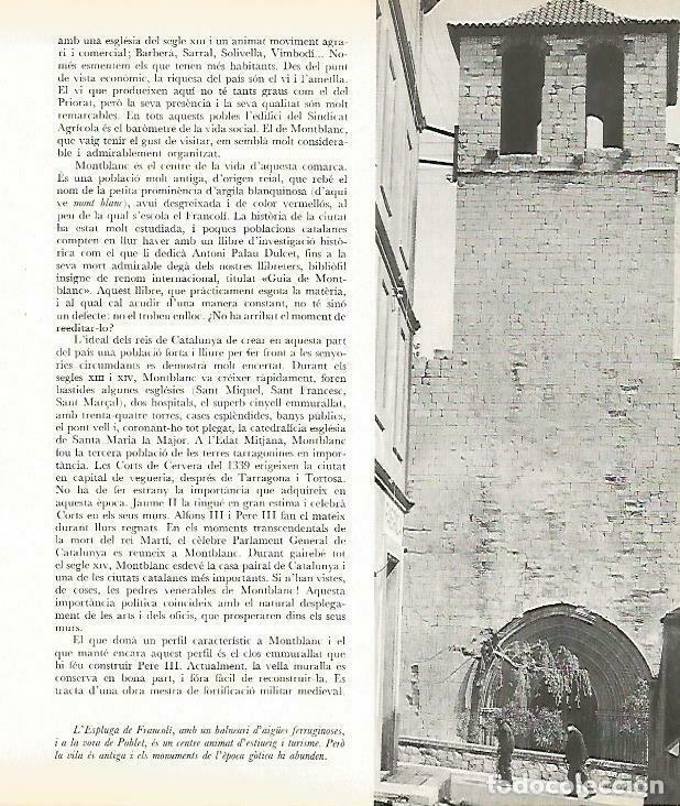 Otros art&iacute;culos de coleccionismo en papel: LAMINA 14030: Espluga de Francoli - Josep Pla