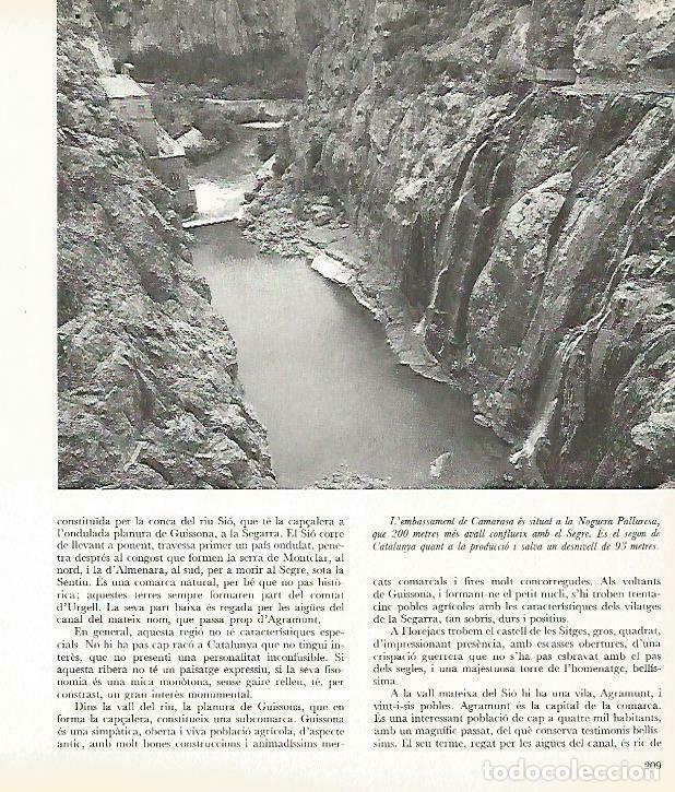 Otros art&iacute;culos de coleccionismo en papel: LAMINA 14009: Embalse de Camarasa, Lleida - Josep Pla