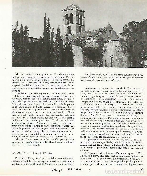 Otros art&iacute;culos de coleccionismo en papel: LAMINA 13981: Sant Benet del Bages, Barcelona - Josep Pla