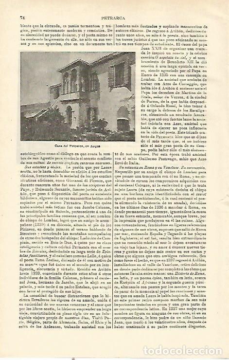 Otros art&iacute;culos de coleccionismo en papel: LAMINA ESPASA 23133: Casa de Petrarca en Arqua Italia - Varios