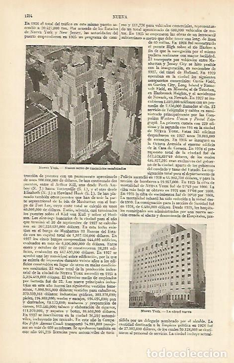 Otros art&iacute;culos de coleccionismo en papel: LAMINA ESPASA 4967: Rascacielos en Nueva York - Varios Autores