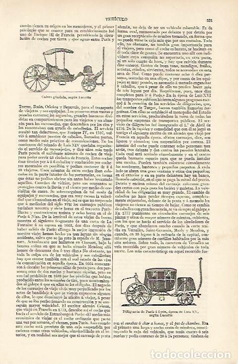 Otros art&iacute;culos de coleccionismo en papel: LAMINA ESPASA 5941: Calesa y diligencia - Varios Autores