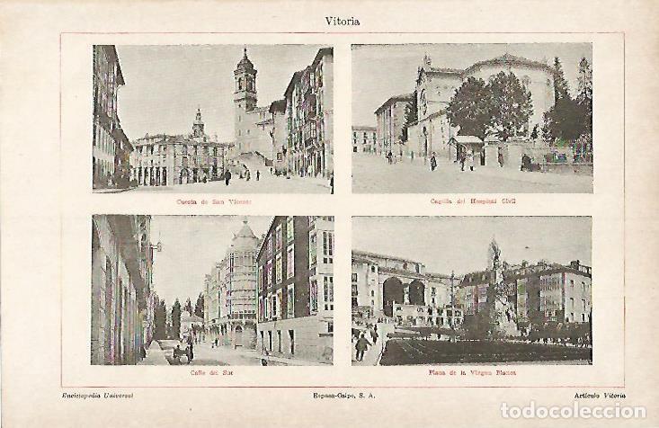 Otros art&iacute;culos de coleccionismo en papel: LAMINA ESPASA 4136: VITORIA - Varios Autores