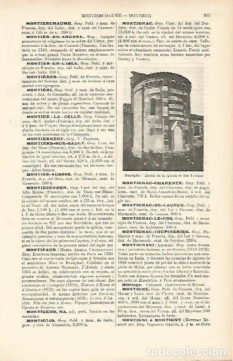 Otros art&iacute;culos de coleccionismo en papel: LAMINA ESPASA 8674: Iglesia de San Lorenzo. Montiglioi Italia - Varios
