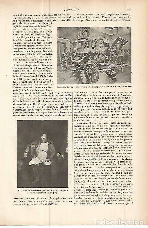 Otros art&iacute;culos de coleccionismo en papel: LAMINA ESPASA 10709: Carroza de Napoleon y Maria Luisa - Varios