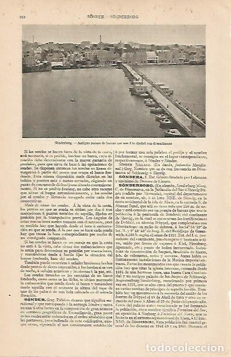 Otros art&iacute;culos de coleccionismo en papel: LAMINA ESPASA 7504: Puente de Sonderborg Dinamarca - Varios