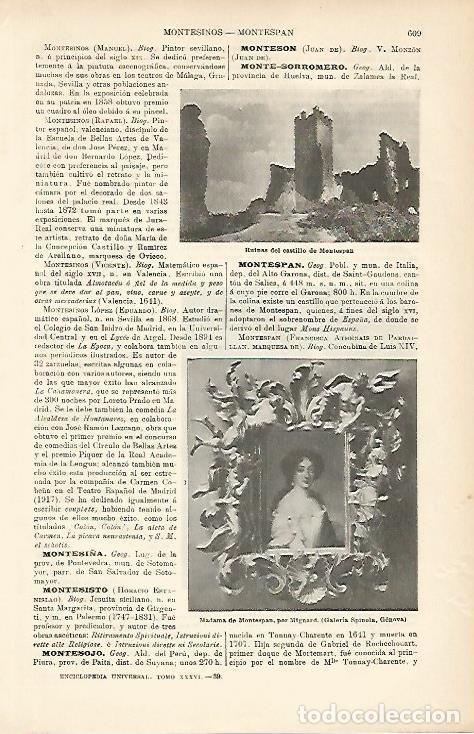 Otros art&iacute;culos de coleccionismo en papel: LAMINA ESPASA 8650: Ruinas del castillo de Montespan Italia - Varios