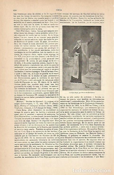 Otros art&iacute;culos de coleccionismo en papel: LAMINA ESPASA 14283: La Cruz Roja por Chavannes - Varios