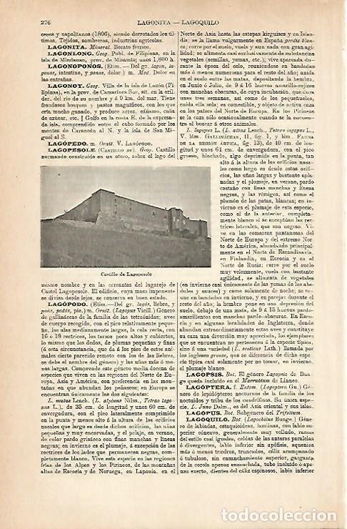 Otros art&iacute;culos de coleccionismo en papel: LAMINA ESPASA 8917: Castillo de Lagopesole Italia - Varios