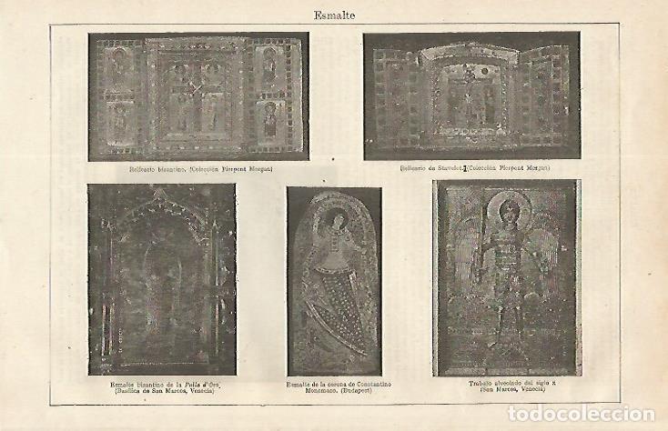 Otros art&iacute;culos de coleccionismo en papel: LAMINA ESPASA 16684: Esmaltes bizantinos - Varios