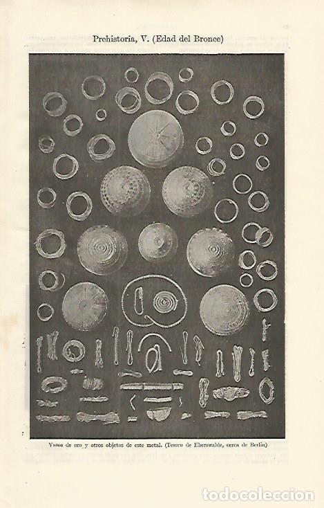 Otros art&iacute;culos de coleccionismo en papel: LAMINA ESPASA Alemania 16716: Objetos del Tesoro de Eberswalde Alemania - Varios
