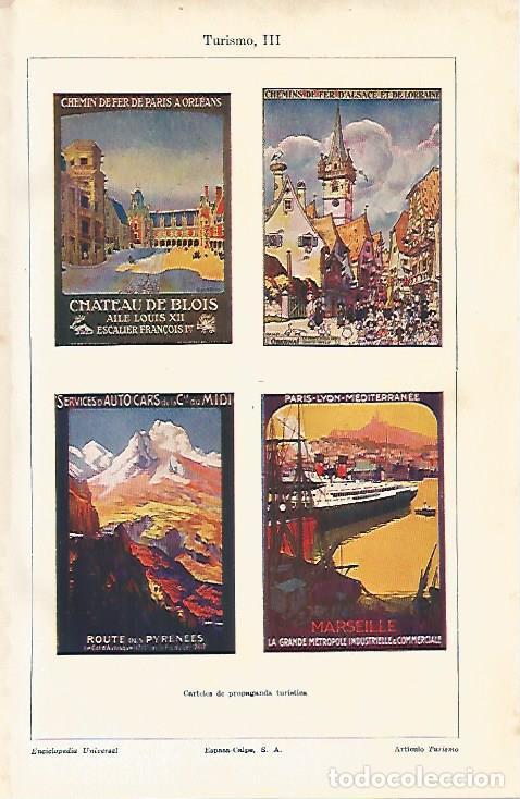 Otros art&iacute;culos de coleccionismo en papel: LAMINA ESPASA 12028: Carteles de turismo de Francia - Varios