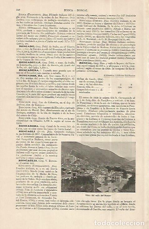 Otros art&iacute;culos de coleccionismo en papel: LAMINA ESPASA 19225: Valle del Roncal - Varios