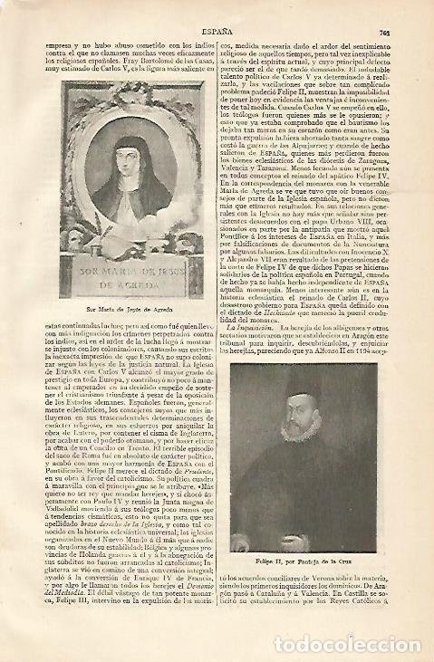 Otros art&iacute;culos de coleccionismo en papel: LAMINA ESPASA 10255: Felipe II por Pantoja de la Cruz - Varios