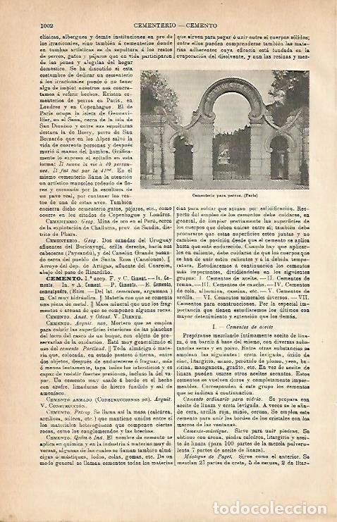 Otros art&iacute;culos de coleccionismo en papel: LAMINA ESPASA 2935: Cementerio para perros en Paris - Varios Autores