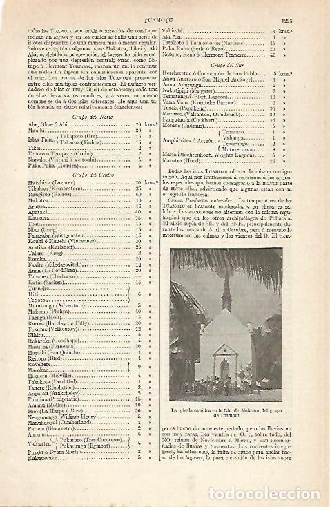 Otros art&iacute;culos de coleccionismo en papel: LAMINA ESPASA 20558: Iglesia en la isla de Makemo Oceania - Varios