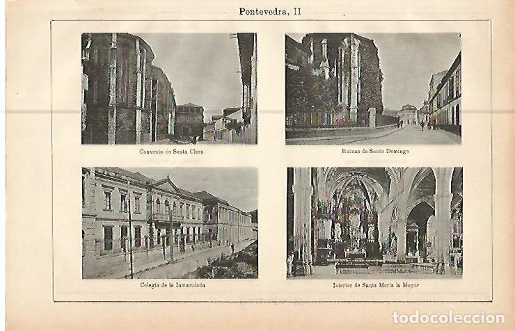 Otros art&iacute;culos de coleccionismo en papel: LAMINA ESPASA 10496: Iglesias de Pontevedra - Varios