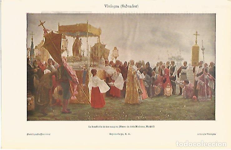 Otros art&iacute;culos de coleccionismo en papel: LAMINA DE ESPASA 286: Salvador Viniegra La bendicion de los campos - Varios autores