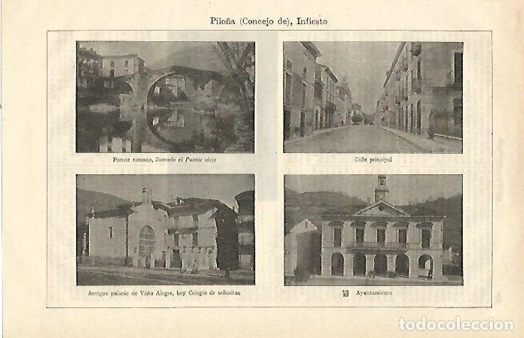 Otros art&iacute;culos de coleccionismo en papel: LAMINA ESPASA 23244: Concejo de Pilo&ntilde;a - Varios