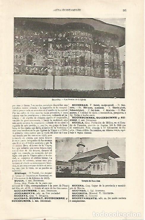 Otros art&iacute;culos de coleccionismo en papel: LAMINA ESPASA 22698: Iglesia de Sucevitsa Moldavia - Varios