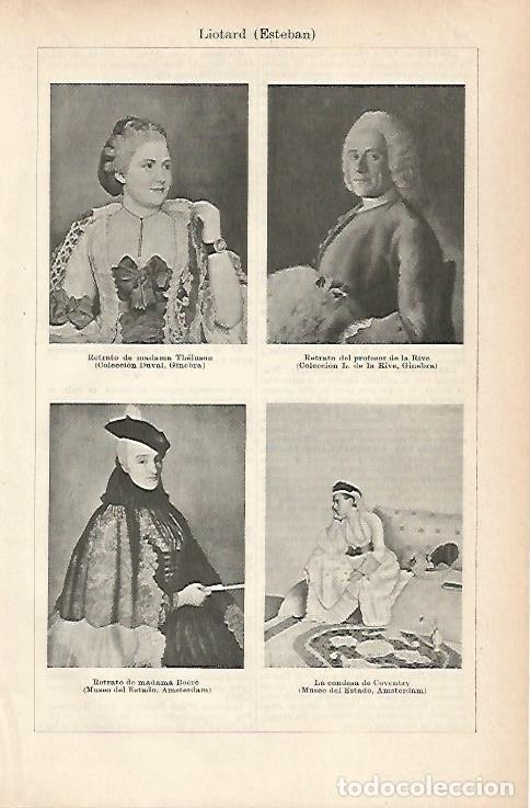 Otros art&iacute;culos de coleccionismo en papel: LAMINA ESPASA 25735: Esteban Liotard - Varios
