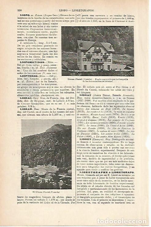 Otros art&iacute;culos de coleccionismo en papel: LAMINA ESPASA 25732: Fonda en Lioran Francia - Varios