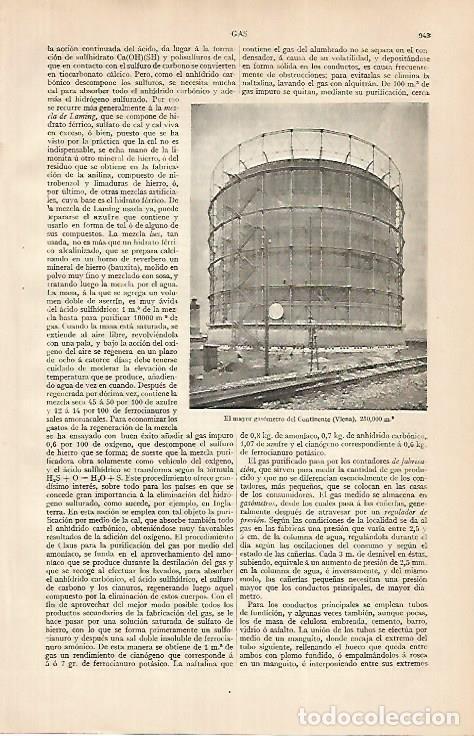 Sammelleidenschaft Andere Papierartikel: LAMINA ESPASA 24893: Gasometro en Viena - Varios