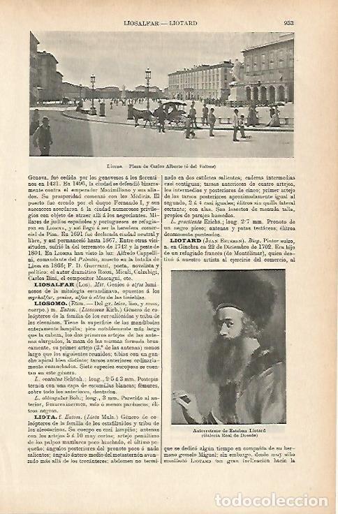 Otros art&iacute;culos de coleccionismo en papel: LAMINA ESPASA 25734: Plaza de Liorna Italia - Varios
