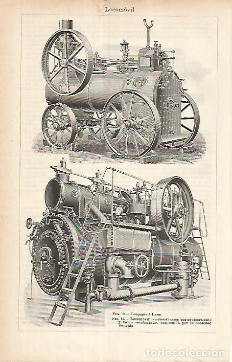 Otros art&iacute;culos de coleccionismo en papel: LAMINA ESPASA 25812: Locomovil Lanz - Varios