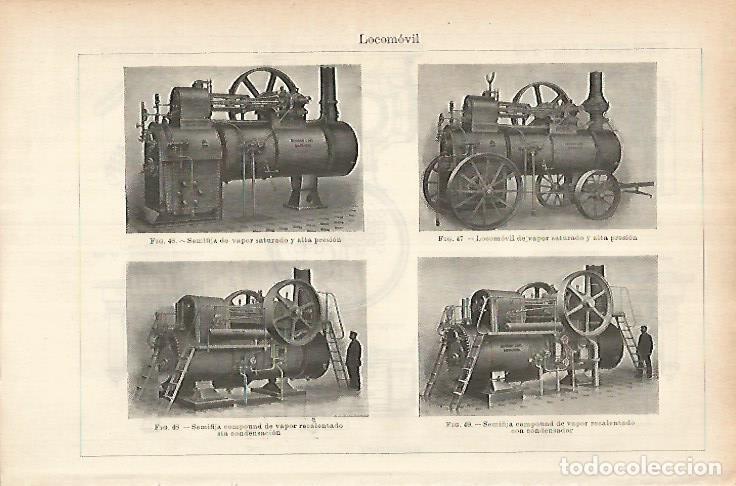 Otros art&iacute;culos de coleccionismo en papel: LAMINA ESPASA 25817: Tipos de locomovil - Varios