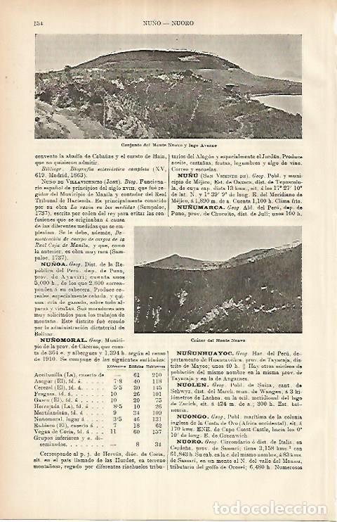 Otros art&iacute;culos de coleccionismo en papel: LAMINA ESPASA 25855: Monte Novo y Lago Averno - Varios