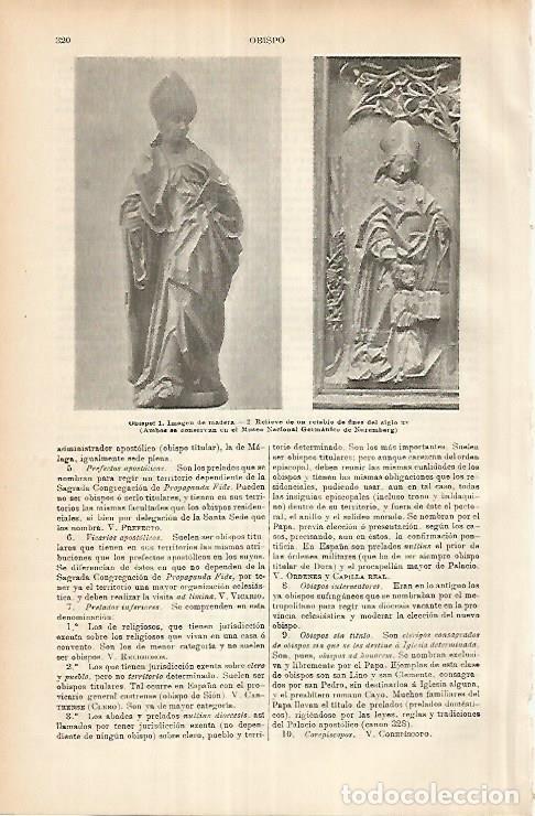 Otros art&iacute;culos de coleccionismo en papel: LAMINA ESPASA 25892: Obispos del Museo Nacional de Nuremberg - Varios