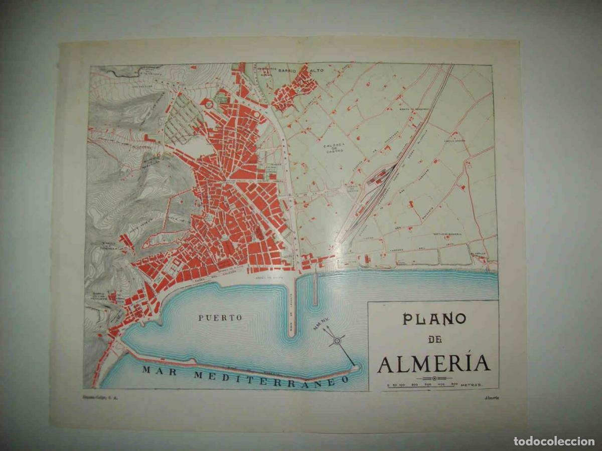Otros art&iacute;culos de coleccionismo en papel: LAMINA ESPASA 33835: Plano de Almeria - Varios
